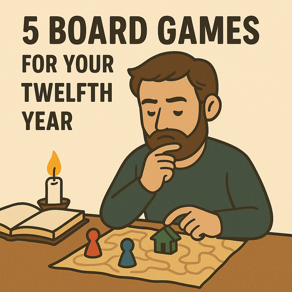 5 Board Games for Your Twelfth Year into the Hobby