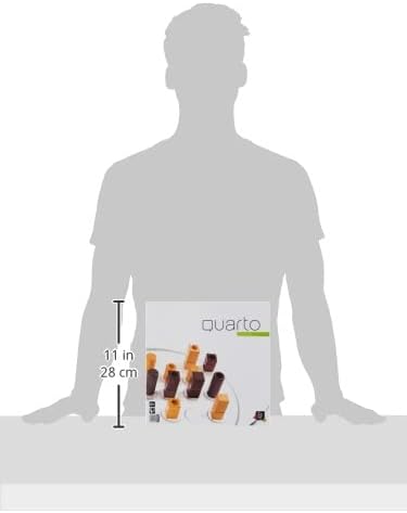 Quarto | Wooden Strategy Board Game for Adults and Families | Ages 8+ | 2 Players | 15 Minutes