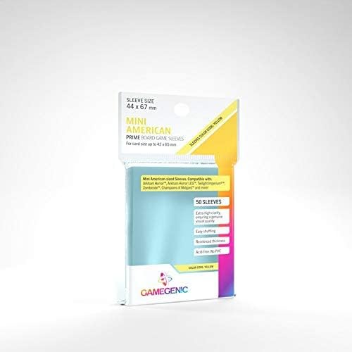 5 Packs Gamegenic Prime Board Game Sleeves 50ct Mini American Size Card Sleeves Value Bundle!