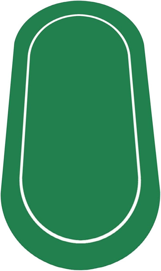 nuveti 79 x 39 Foldable Texas Poker Card Tabletop Layout Portable Anti-Slip Rubber Board Game Mat Smooth Premium Surface, Noise Reduction Poker Mat for Table