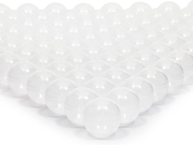 Juvale 200 Pack Gumball Vending Machine Capsules, 1.1 Inch Plastic Containers for Toys, Prizes, Themed Party Favors