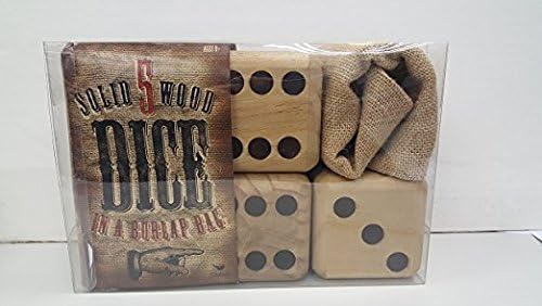 5 Giant Wood Dice Giant Game