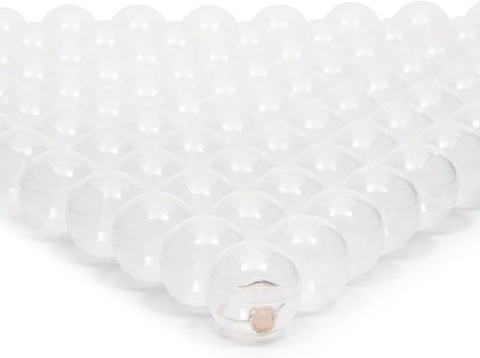 Juvale 200 Pack Gumball Vending Machine Capsules, 1.1 Inch Plastic Containers for Toys, Prizes, Themed Party Favors