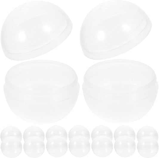 BESPORTBLE 50 Pcs Vending Machine Capsules, 1.75 Inch Small Empty Round Plastic Containers for Gumball Prizes and Party Favors