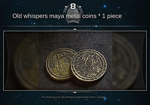 Cthulhu Poker Cards Collection Playing Cards Rare Limited Poker Cards Gift for Men or Women, Great for Cardistry,Card Games and Party (1 PC Metal Coin)