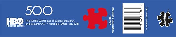 Buffalo Games - Warner Bros - White Lotus Collage - 500 Piece Jigsaw Puzzle for Adults - Challenging Puzzle Perfect for Game Nights - Finished Size is 21.25 x 15.00