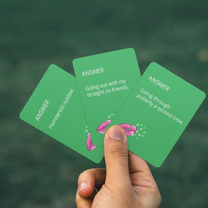 The Queer Agenda Party Game - 350 Sassy LGBTQ+ Cards for Hilarious Game Nights, Ages 17+, 3-10 Players, 30-60 Min Playtime, Made by Fitz Games