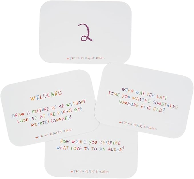 WE'RE NOT REALLY STRANGERS Kids Edition Card Game - 150 Conversation & Activity Cards for Kids, Adults, & Teens – for Fun Memorable Family Game Nights and Kid’s Party, Ages 5+, 2-6 Players