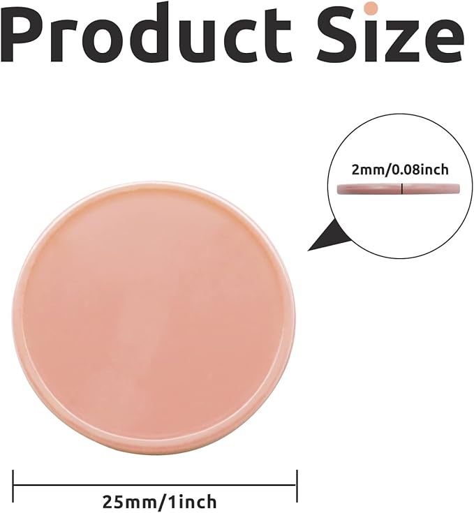 Set of 100 Opaque Plastic Learning Counters Mini Poker Chips Game Tokens with Storage Box (Peachpuff, 1 Inch)