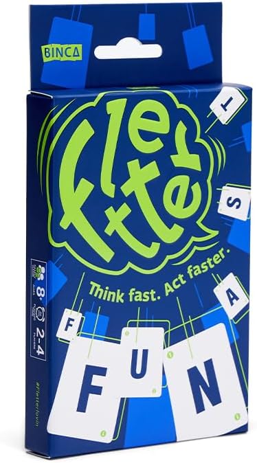 Fletter Word Games for Kids 8-12, Educational Card Games, Kids Birthday Party Favor, 8 Year Old Girl Birthday Gift, Fun Fast-Paced Vocabulary Challenge For Game Night, Travel Gifts Ages 8 9 10 Yrs