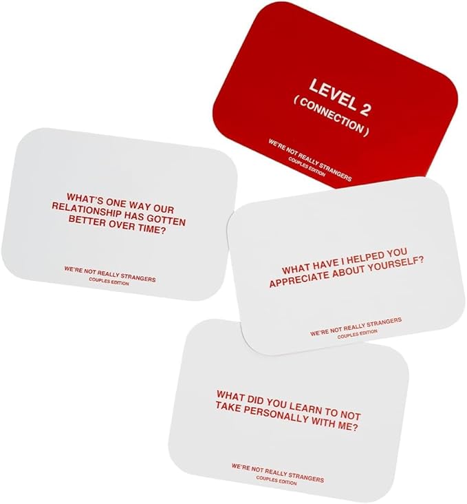 WE'RE NOT REALLY STRANGERS Couples Edition Card Game - 150 Conversation Cards for Couples, Adults, and Teens - 2 Player Bonding Game for Memorable Date Nights, and Game Nights, Ages 15+, 2 Players