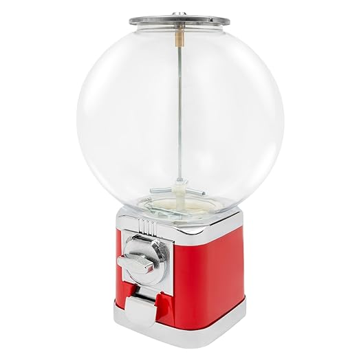 Vending Machine, 1.26 in Ball Bulk Vending Machine Classic Bubble Capsule Toys Dispenser, Commercial Candy Gumball Machine for Game Stores and Retail Stores