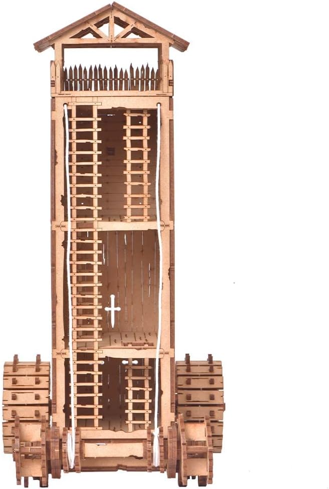 Juggernaut - Siege Tower - 3D Wooden Puzzle - DIY Mechanical Model Building Kit for Adults - Educational Toy - Creative Gift - Construction Toy