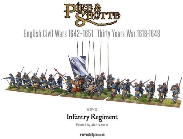 Warlord Pike & Shotte for King & Country Game - Role Playing Strategy Board Games for Adults, Table Top 17th Century Strategic Wargaming Kit - Tabletop Military History RPG with Terrain