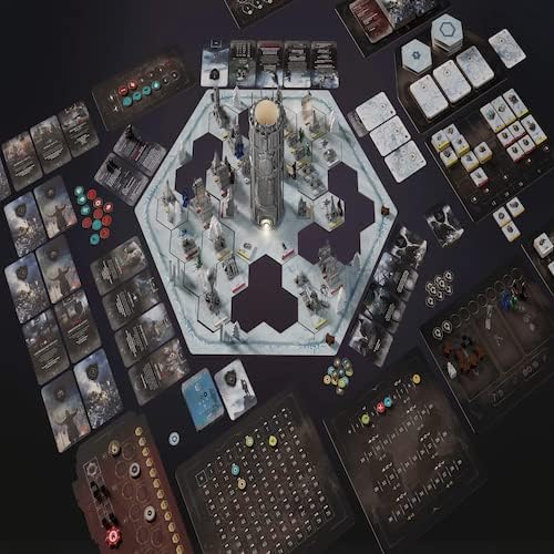 Frostpunk The Board Game - Manage Society in an Ice-Age Apocalypse! Cooperative Survival Strategy Game for Adults, Ages 16+, 1-4 Players, 120-150 Minute Playtime, Made by Rebel Studio