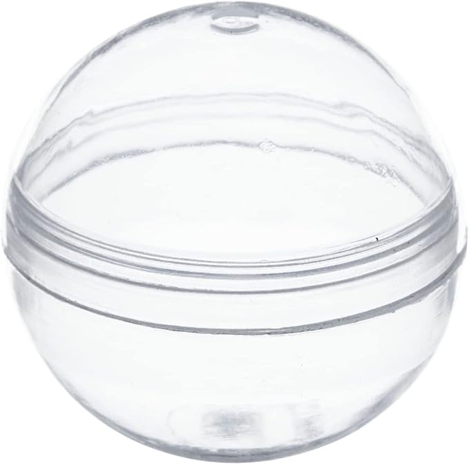 Juvale 200 Pack Gumball Vending Machine Capsules, 1.1 Inch Plastic Containers for Toys, Prizes, Themed Party Favors