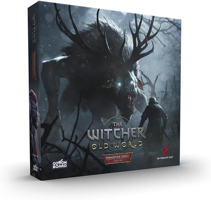 The Witcher Old World Monster Trail Board Game Expansion - New Manticore School Witcher! Fantasy Adventure Strategy Game for Adults, Ages 14+, 1-5 Players, 90-150 Min Playtime, Made by Go On Board