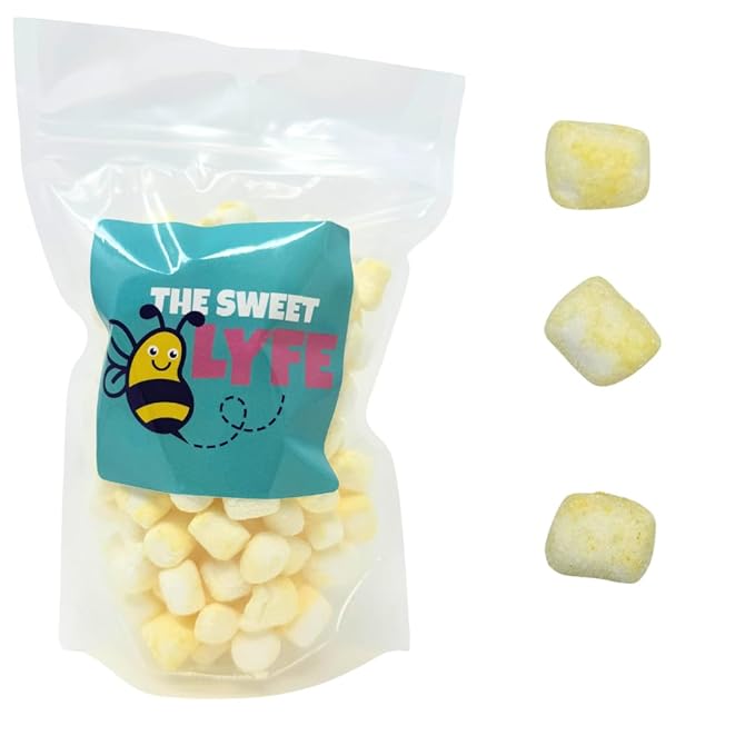 Freeze Dried Banana Marshmallows 3 oz - Freeze Dried Candy by The Sweet Lyfe