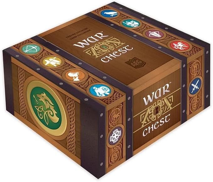 AEG War Chest | Manage Army & Battlefield | Bag-Building Medieval Board Game | Abstract Chess Strategy | Easy to Learn | 2 or 4 Players | Ages 14+