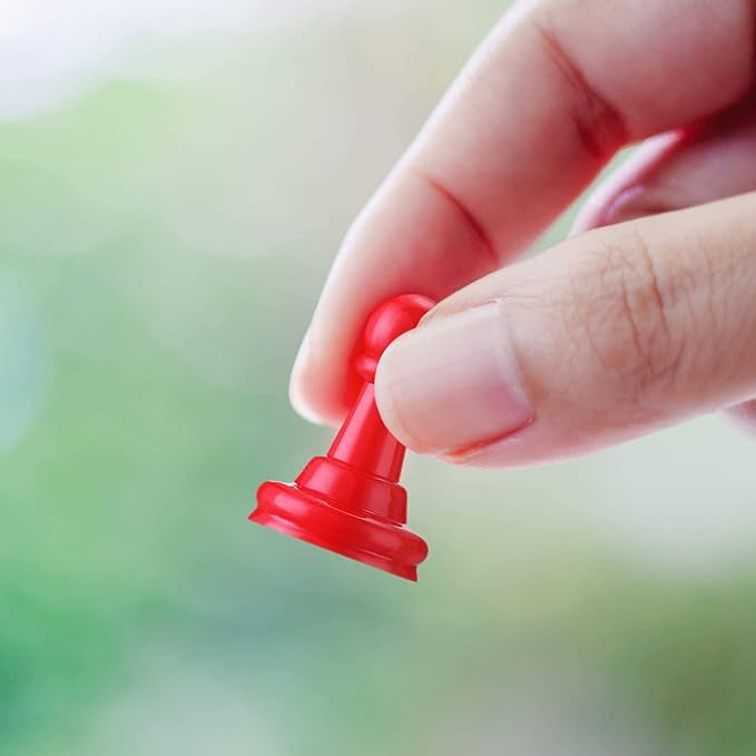 Hestya 96 Pcs Board Game Pieces Multicolor Plastic Pawn Pieces for Board Chess Components 1 Inch Pawns Tabletop Markers Arts and Crafts