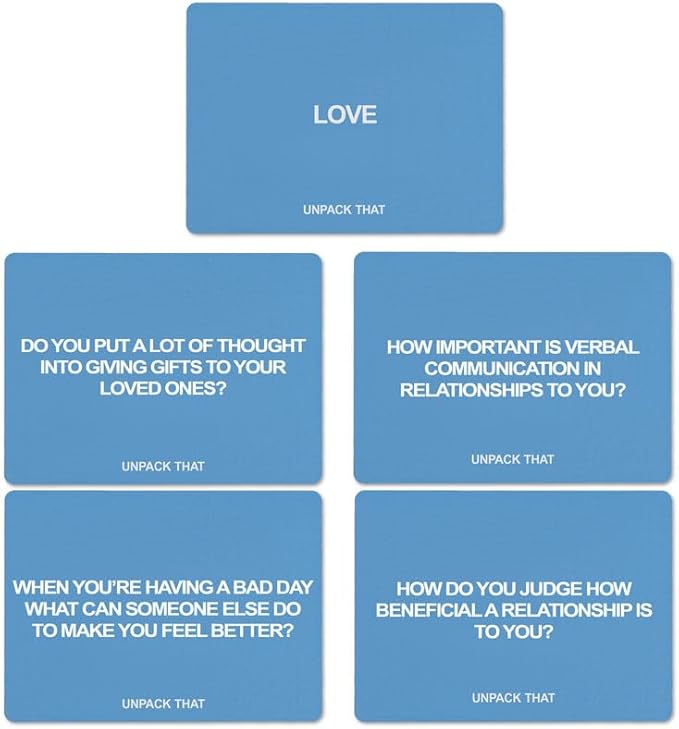 Love Deck Relationship Cards for Couples and Dating - Real Questions About Love and Relationship That Matter