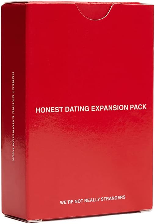 WE'RE NOT REALLY STRANGERS Honest Dating Expansion Pack Card Game – 50 Cards & Wild Cards – Conversation Cards for Couples, Adults, & Teens for Date Nights & Game Nights, Ages 18+, 2 Players