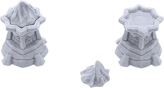 Forgotten Temple Expansion Set - DND Terrain Compatible with Dungeons and Dragons, 28mm Miniature Wargaming, Tabletop RPGs, Wargame Scenery