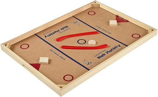 Carrom Champion Nok Hockey Game (Standard Size) — Wooden Board Games for Adults & Children — Indoor and Outdoor Games for Family — Sports Board Games