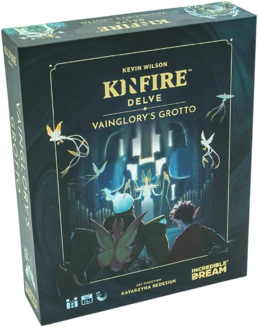 Kinfire Delve: Vainglory's Grotto | Quick-to-Table Cooperative Dungeon-Crawling Card Game | Affordable, Streamlined Fantasy Adventure | Ages 14 and Up | Made