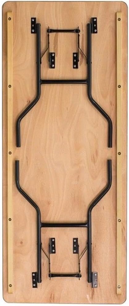 Flash Furniture Gael 8-Foot Rectangular Wood Folding Banquet Table with Clear Coated Finished Top