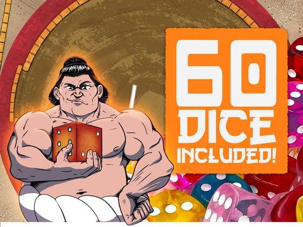Sumo Rumble: Exciting Dice Game for Families | Simple & Fun Japanese Sumo Wrestling | Action-Packed Board Game | Great for Kids, Teens, and Adults | Perfect for Game Nights