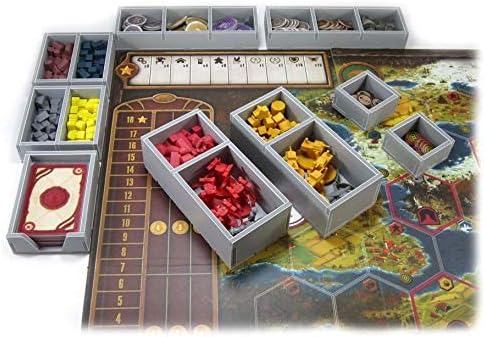 Folded Space Scythe and Invaders from Afar Board Game Box Inserts