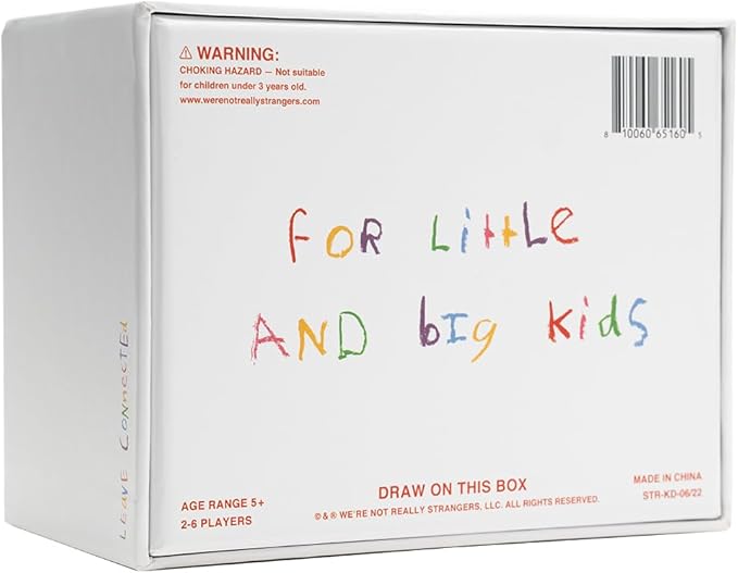 WE'RE NOT REALLY STRANGERS Kids Edition Card Game - 150 Conversation & Activity Cards for Kids, Adults, & Teens – for Fun Memorable Family Game Nights and Kid’s Party, Ages 5+, 2-6 Players