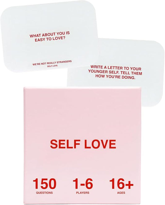 WE'RE NOT REALLY STRANGERS Self-Love Edition Card Game – A Reflection Game of Self-Discovery and Empowerment for Singles, Couples, Adults, & Teens - for Memorable Game Nights, Ages 15+, 1-6 Players