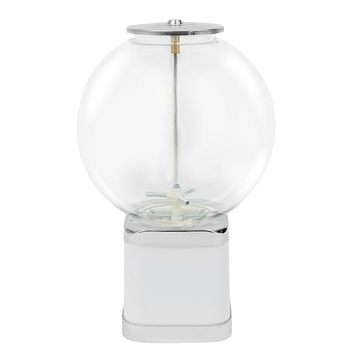 Vending Machine, Candy Vending Machine for Capsule Small Candy Nuts Bouncy Balls, Candy Gumball Machine Prize Machine Gumball Bank for Game Stores and Retail Stores, 18"Height White