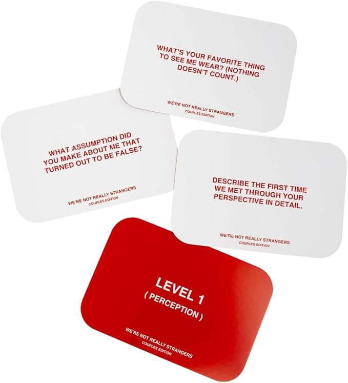 WE'RE NOT REALLY STRANGERS Couples Edition Card Game - 150 Conversation Cards for Couples, Adults, and Teens - 2 Player Bonding Game for Memorable Date Nights, and Game Nights, Ages 15+, 2 Players
