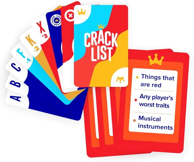 SAVANA Crack List - The Crack-You-Up Categories Card Game | 2+ Players | Quick and Hilarious Game for Kids, Teens and Adults | Family Board Games