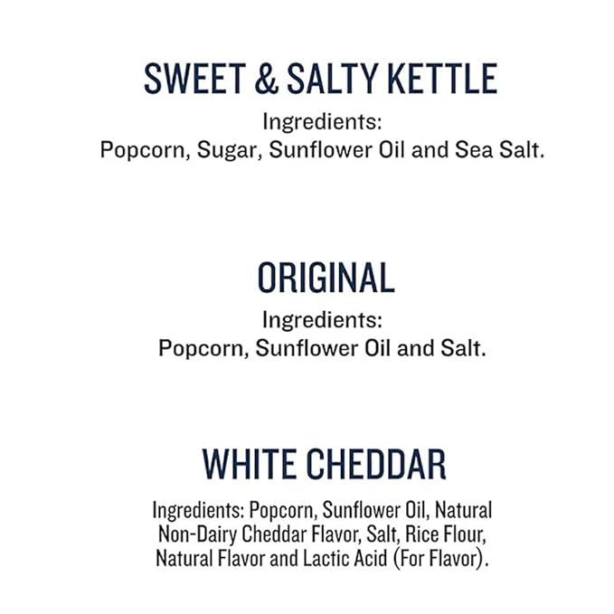 Skinny Pop Popcorn Variety Pack - Snack Bags Assortment Gluten Free - Care Package Gift Box (35 Count)