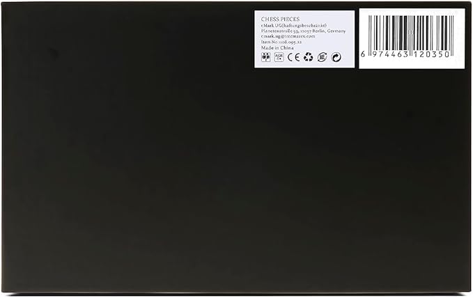 A&A Premium Triple Weighted Staunton Wooden Chess Pieces w/ 2 Extra Queen - King Height 3.75"/9.5cm / 2 Storage Bags