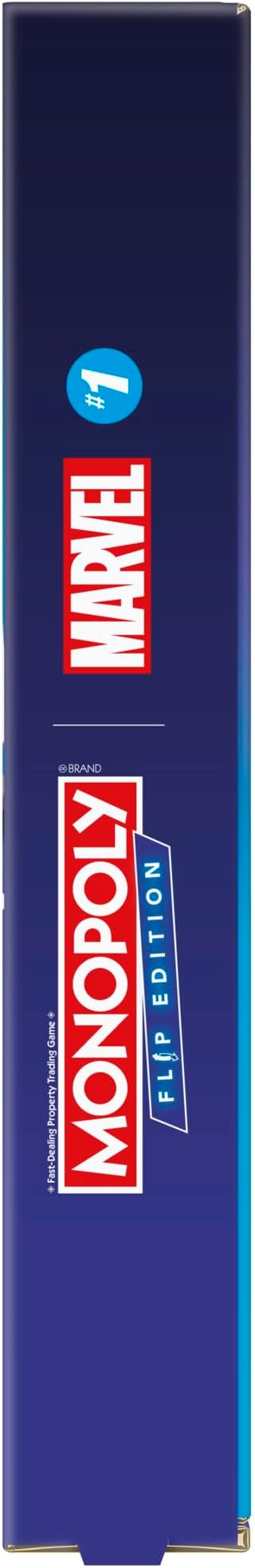 Monopoly Flip Edition: Marvel Board Game | Ages 8 and Up | 2 to 4 Players | Family Board Games for Kids, Teens, and Adults