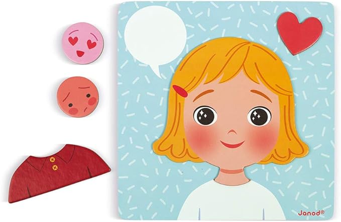 Janod Emotions Magnetic Game - 48 Pieces - Ages 2+ - J08038