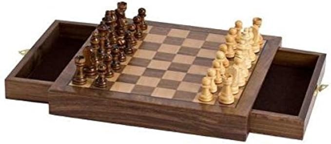 CHH Imports Magnetic Walnut Cafe Chess Set