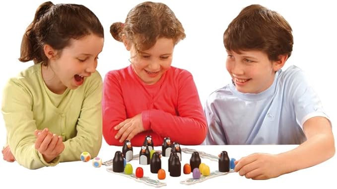 Tabletop Strategy Game, Skill Building Educational Memory Game, for Kids Family Preschool, Ages 4+, Award Winning, Pengoloo (Wooden Version) by Blue Orange Games