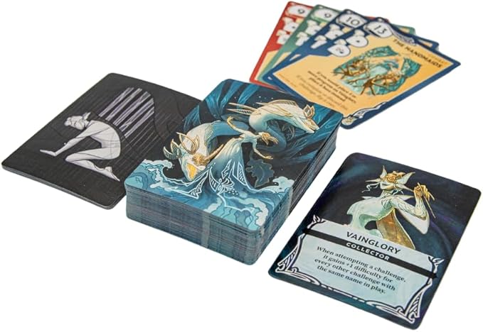 Kinfire Delve: Vainglory's Grotto | Quick-to-Table Cooperative Dungeon-Crawling Card Game | Affordable, Streamlined Fantasy Adventure | Ages 14 and Up | Made