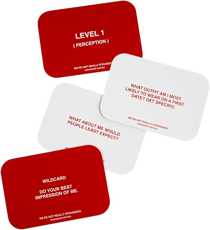 WE'RE NOT REALLY STRANGERS Friendship Edition Card Game - 150 Conversation Cards for Adults, Teens, & Friends - for a Fun and Memorable Game Night, Ages 15+, 2-6 Players