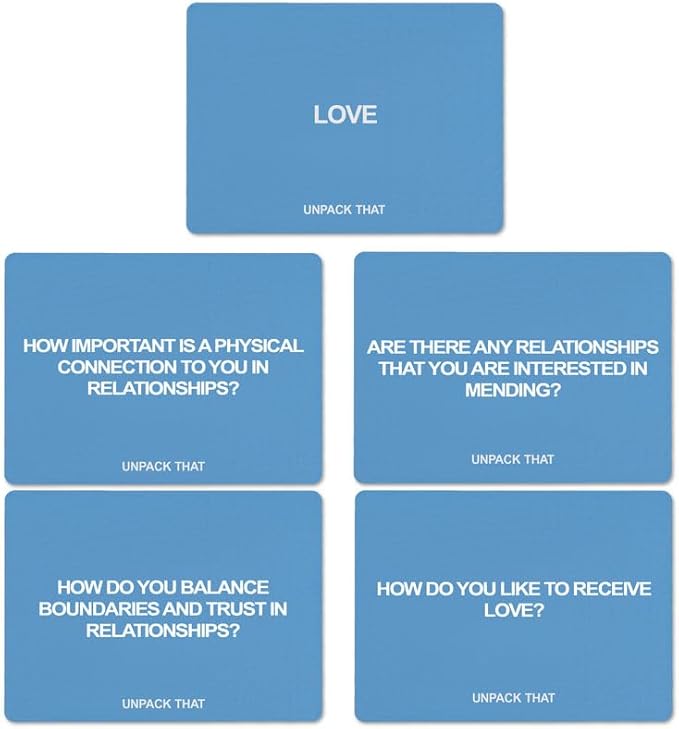 Love Deck Relationship Cards for Couples and Dating - Real Questions About Love and Relationship That Matter