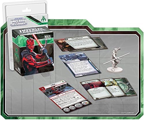 Star Wars Imperial Assault Board Game Maul VILLAIN PACK - Epic Sci-Fi Miniatures Strategy Game for Kids and Adults, Ages 14+, 1-5 Players, 1-2 Hour Playtime, Made by Fantasy Flight Games