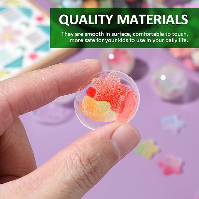 BESPORTBLE 100 Pcs Vending Machine Capsules, Gumball Capsule Small Empty Round Plastic Gumball Machine Containers for Prizes Party Favors (1 Inch)