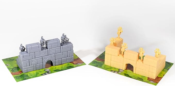 Catapult Feud Board Game – Fun Family Strategy Game for Kids & Adults 7+ – Build Castle Defenses & Launch Epic Battles – Durable – 20-Min Playtime