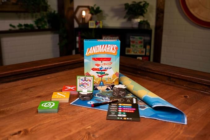 Landmarks | Cooperative Board Game for Adults and Kids | Fun Game for Family Game Night | Word Association Party Game | Ages 10 and up | 2-10 Players | Average Playtime 20 Minutes